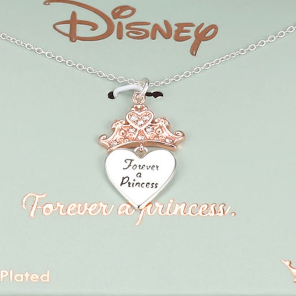 DISNEY Forever Princess Silver Necklace